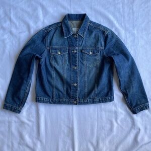 Evan Picone Vintage Denim Jacket Blue Women’s Size XL